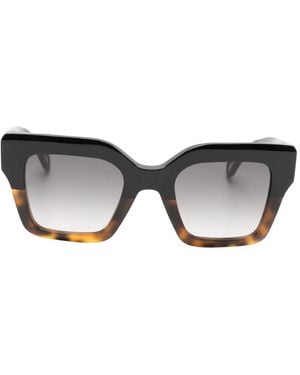 Zadig & Voltaire Square-Frame Tortoiseshell-Effect Sunglasses - Grey