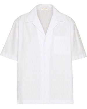 Valentino Garavani Toile Iconographe Bowling Shirt - White