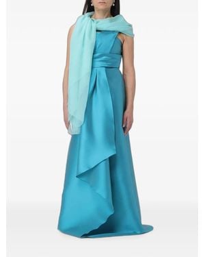 Alberta Ferretti Silk Scarf - Blue