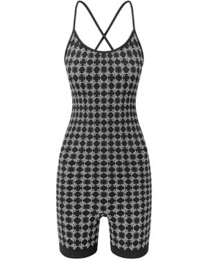 Amiri Ma Quad Seamless Playsuit - Black