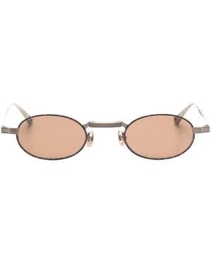 Matsuda Oval-Frame Sunglasses - Natural