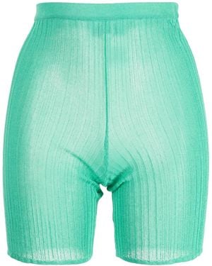 Marco Rambaldi Pantalones Cortos De Punto Fino - Verde