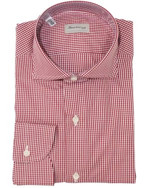 Sartorio Napoli Gingham Cotton Shirt - Pink