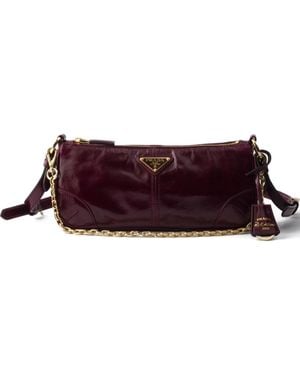 Prada Re-Edition 2002 Logo-Detail Shoulder Bag - Purple