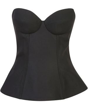 GIUSEPPE DI MORABITO Strapless Fitted Bodice - Black