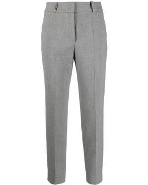 Peserico Cropped Tailored Trousers - Grey