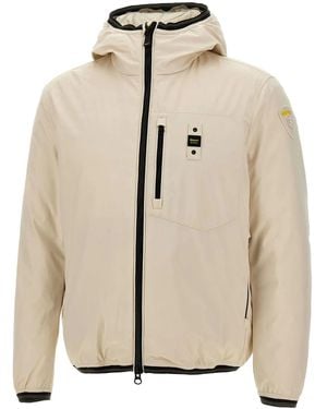 Blauer Hooded Zip-Up Jacket - Natural