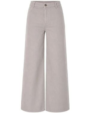SOEUR & FRÈRES Le Wide Leg Trousers - Grey