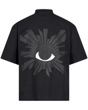 House of Errors All-Seeing Eye-Patch High-Neck T-Shirt - Black