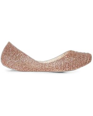 Melissa Glittered Ballet Flats - Pink