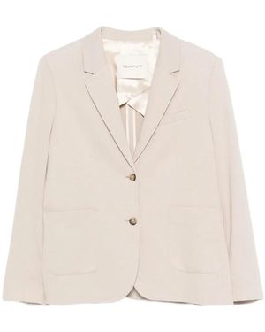 GANT Button Blazer - White