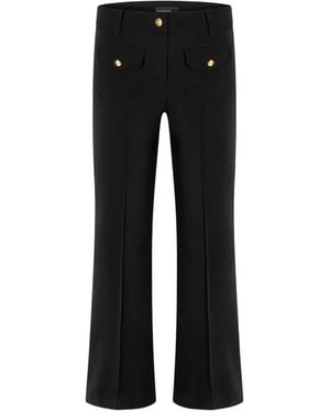 Cambio Farah Patched Pocket Pants - Black