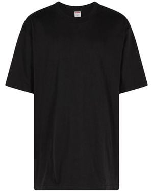 Supreme Paint Cotton T-Shirt - Black