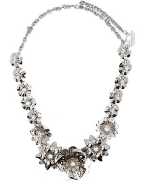 Blumarine Halskette Mit Blumenanhänger - Mettallic