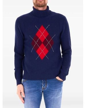 Ballantyne Pullover Mit Argyle-Muster - Blau