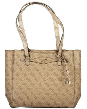 Guess Monogram Tote Bag - Natural