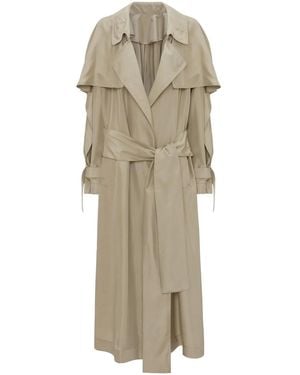 Victoria Beckham プリーツ トレンチコート - ナチュラル
