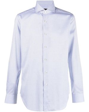 Dell'Oglio Long-Sleeve Button-Up Shirt - Blue