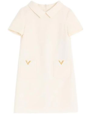 Valentino Garavani Crepe Couture Short Dress - White