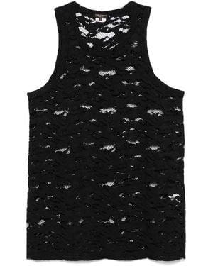 Comme des Garçons Lace Tank Top - Black