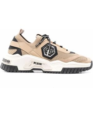 Philipp Plein Vegan Predator Low-Top Trainers - White