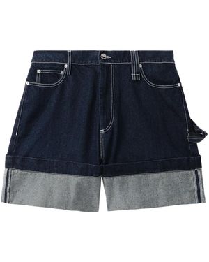Simone Rocha Shorts Denim Con Decorazione - Blu