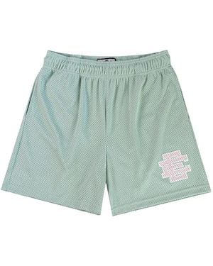 Eric Emanuel Ee Logo-Print Mesh Shorts - Blue
