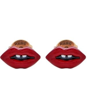 Marc Jacobs Lips Stud Earrings - Red