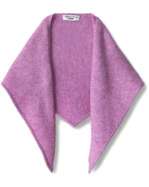 Marc O' Polo Triangular Knitted Scarf - Purple