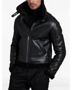 Manzoni 24 Shearling Zip Jacket - Black
