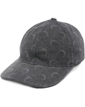 Marine Serre "Moon" Laser Denim Baseball Cap - Grey