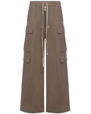 Rick Owens Zipped Cargo-Pocket Trousers - Brown