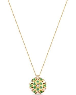 Officina Bernardi 18Kt Small Damasco Emerald Necklace - Metallic