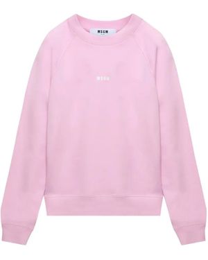 MSGM Logo-Print Sweatshirt - Pink
