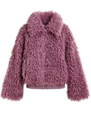 Essentiel Antwerp Faux-fur Jacket - Purple