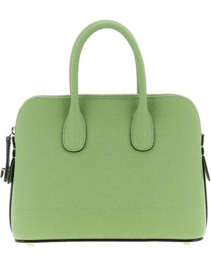 Valextra Mini Mylogo bowling tote bag - Grün