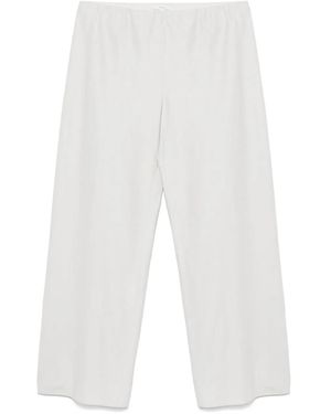 Vince High Waist Cotton Bias Pant - White