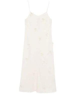 Kinyan Lam Hand Knots Butterfly Slip Dress - White