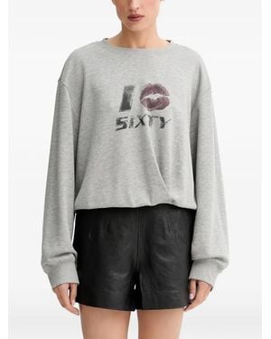 Miss Sixty Graphic Print Sweatshirt - Grey