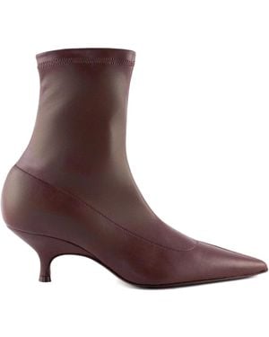 Gia Borghini 50mm pointed-toe boots - Braun