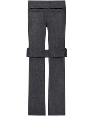 Courreges Cut-Out Detailing Trousers - Black