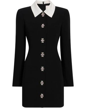 Cinq À Sept Sheryl Collared Embellished Dress - Black