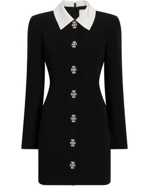 Cinq À Sept Sheryl Collared Embellished Dress - Black