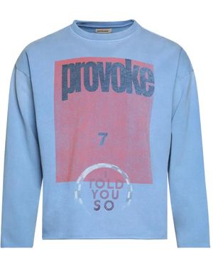 Astrum Provoke Graphic Long-Sleeves T-Shirt - Blue