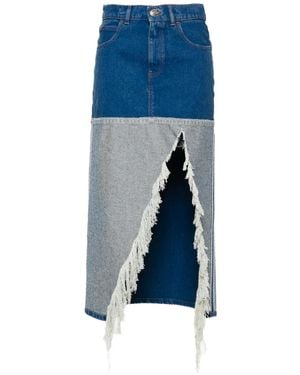 Marni Organic Cotton Denim Skirt - Blue