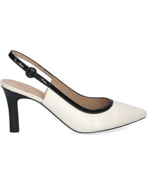 Peter Kaiser Point-Toe Slingback Court Shoes - White