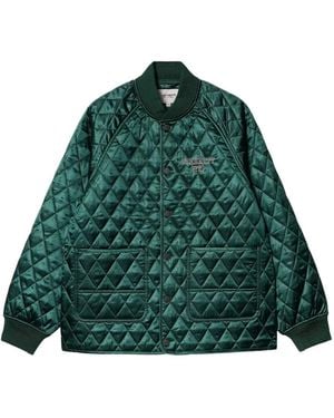 Carhartt Alumni Liner Quilted Bomber Jacket - Green