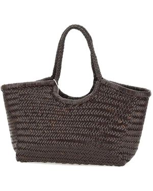 Dragon Diffusion Nantucket Leather Tote Bag - Brown