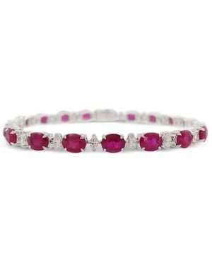 HYT Jewelry Ruby And Diamond Bracelet - Pink