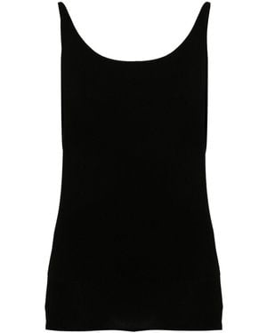 Amomento Top con cuello barco - Negro